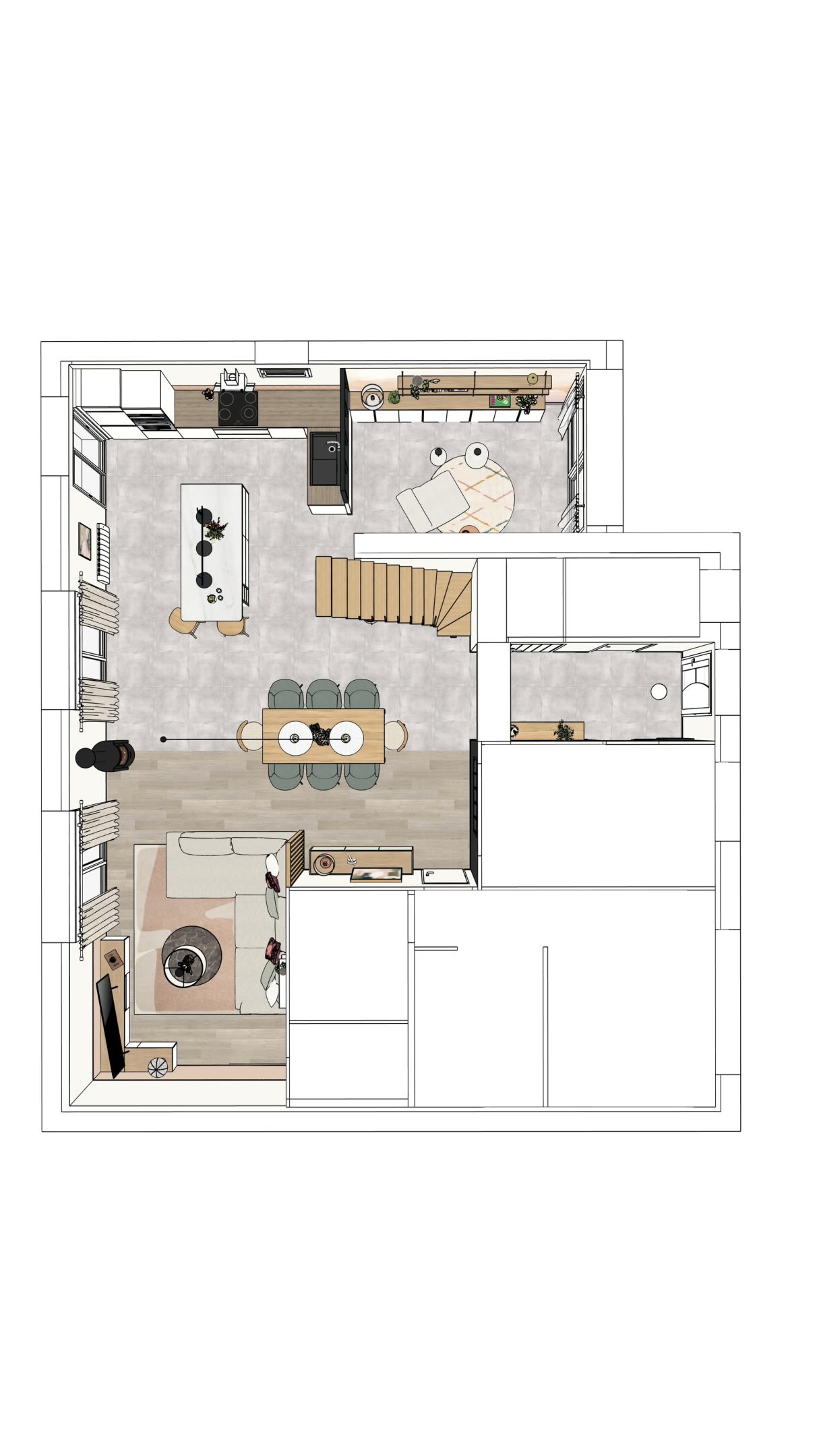 PROJET - Carquefou - 

Réaménagement complet d’une grande pièce de vie qui présentait quelques incohérences en termes d’agencement et qui n’optimisait pas pleinement les m², le tout dans une ambiance douce et lumineuse.

#decoratricedinterieur #decoratriceinterieur #architecteinterieur #architectedintérieur #decoratrice